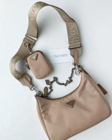 prada beige nylon bag|Prada cross body nylon bag.